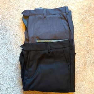 2 Pairs Croft & Barrow dress pants 34x30